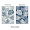 World Rug Gallery Tropical Floral Leaf Reversible Recycled Plastic 3' X 5' Navy Outdoor Rug 6067NAVY3X5 - alternate 5